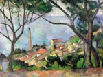 Handgeschnittenes Holzpuzzle - Vue Sur L'Estaque, Paul Cézanne