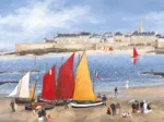 Handgeschnittenes Holzpuzzle - Les Remparts De Saint-Malo, Fabienne Delacroix