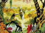 Handgeschnittenes Holzpuzzle - Toucan À La Cascade, Alain Thomas