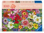 Wellness & Puzzle - Buntglasblumen