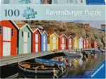XXL Teile - Feel Well & Puzzle - Bunte Häuser in Schweden