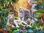 Familie der Weißen Tiger
