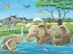 2 Puzzles - Tierkinder aus Aller Welt