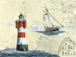 Romantischer Leuchtturm