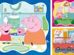 3 Puzzles - Die Familie kommt zuerst! Peppa Pig