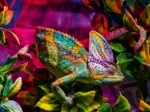 Chamäleon - Highlight Puzzle - Bunte Tiere