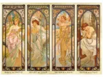 Alphonse Mucha: Die Momente des Tages