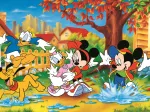40-Jähriges Jubiläum Trefl - Spielen In Pfützen - Disney Mickey Mouse And Friends