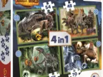 4 Puzzles - Bedrohliche Dinosaurier